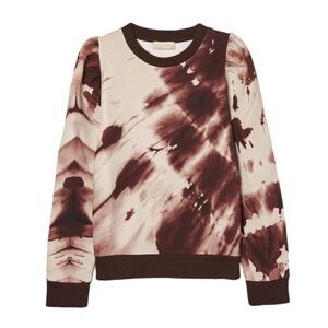 Momoni- Tie Dye Lisieux Puff Shoulder Longsleeve Sweatshirt